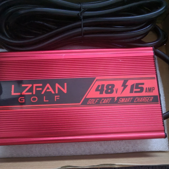 Red Golf Cart Smart Charger 48V 15A - Picture 1 of 5